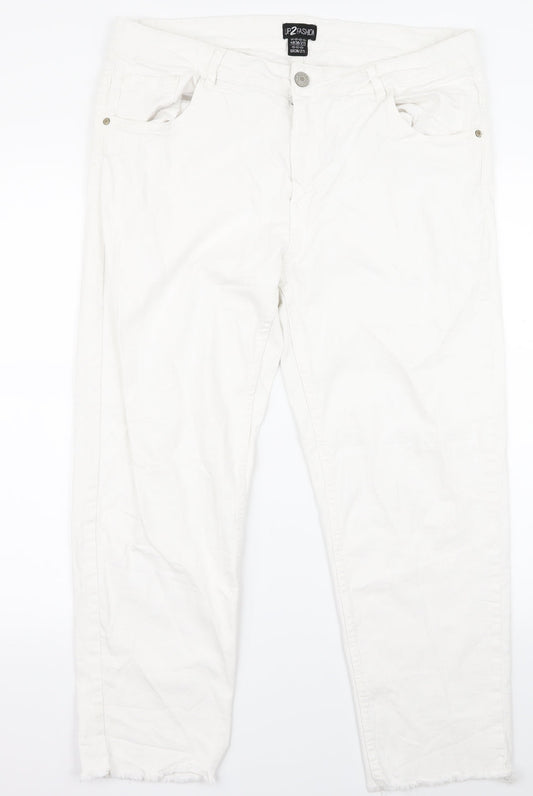 up 2 fashion Womens White   Bootcut Jeans Size 34 L25 in
