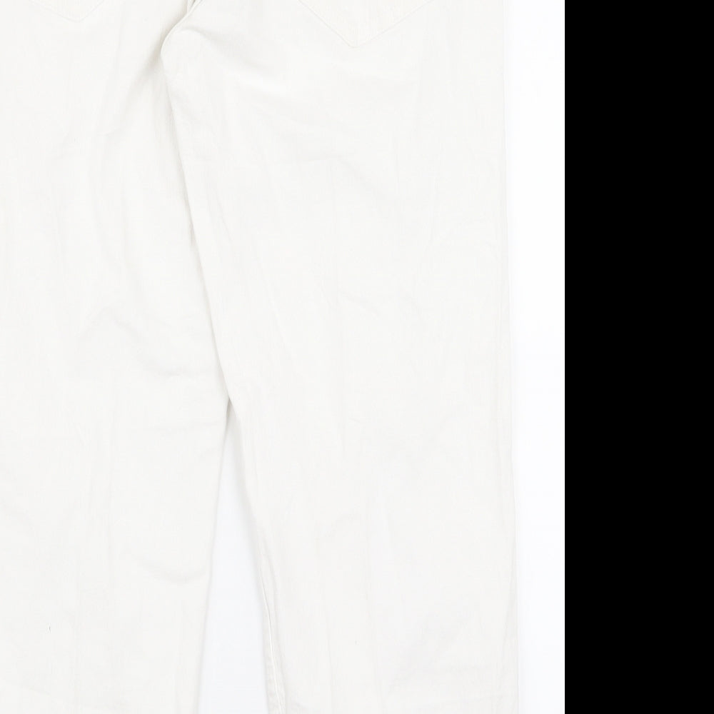 up 2 fashion Womens White   Bootcut Jeans Size 34 L25 in