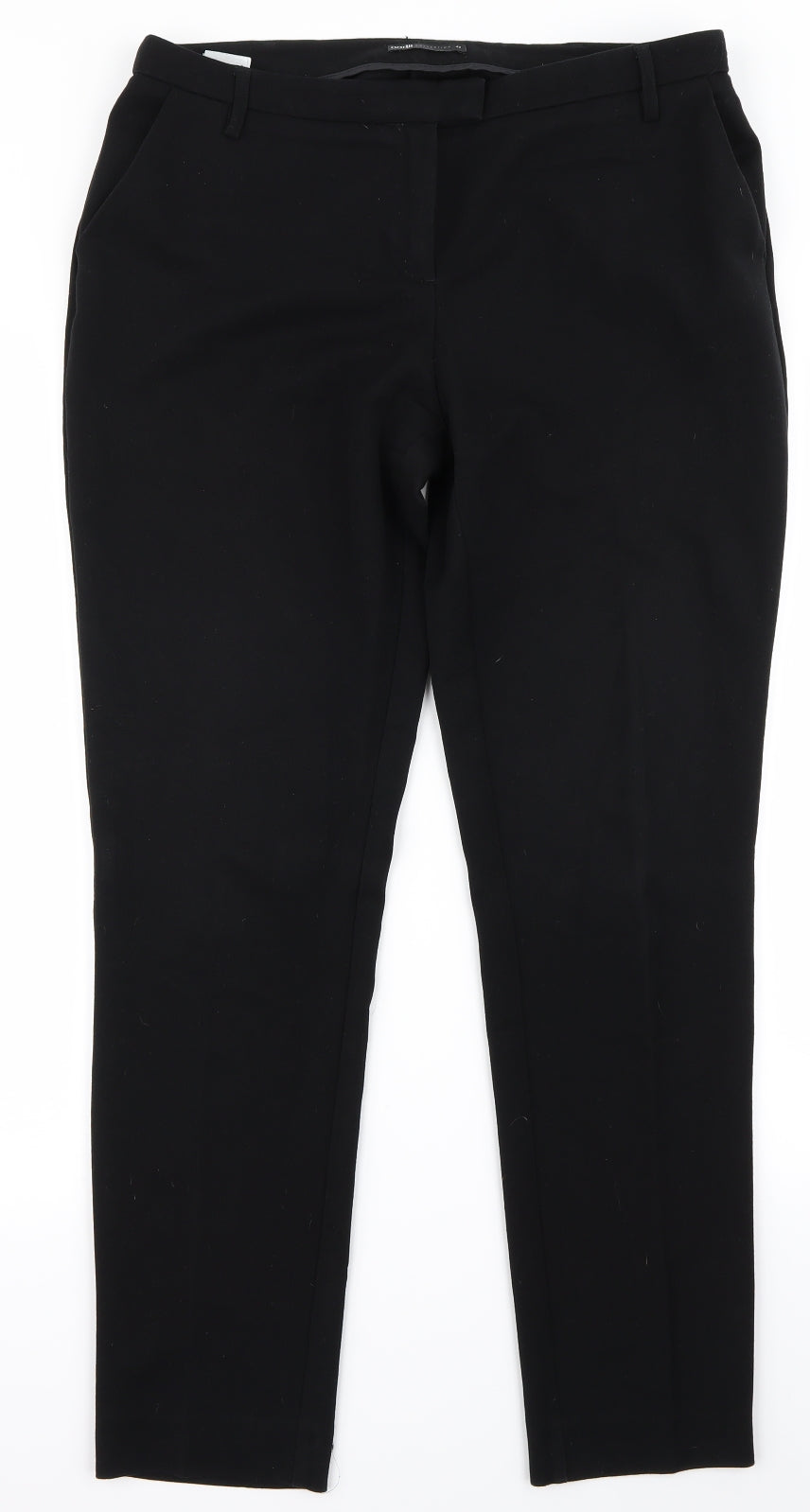 Preworn Womens Black   Trousers  Size 32 L28 in