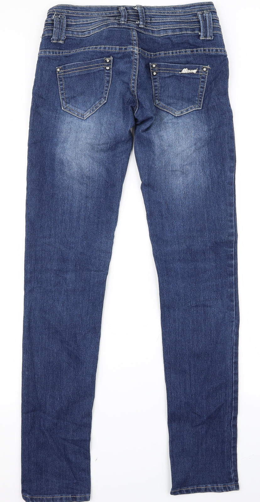 Preworn Womens Blue   Skinny Jeans Size 38 L30 in