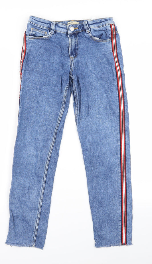 crop Womens Blue   Skinny Jeans Size 36 L24 in - v