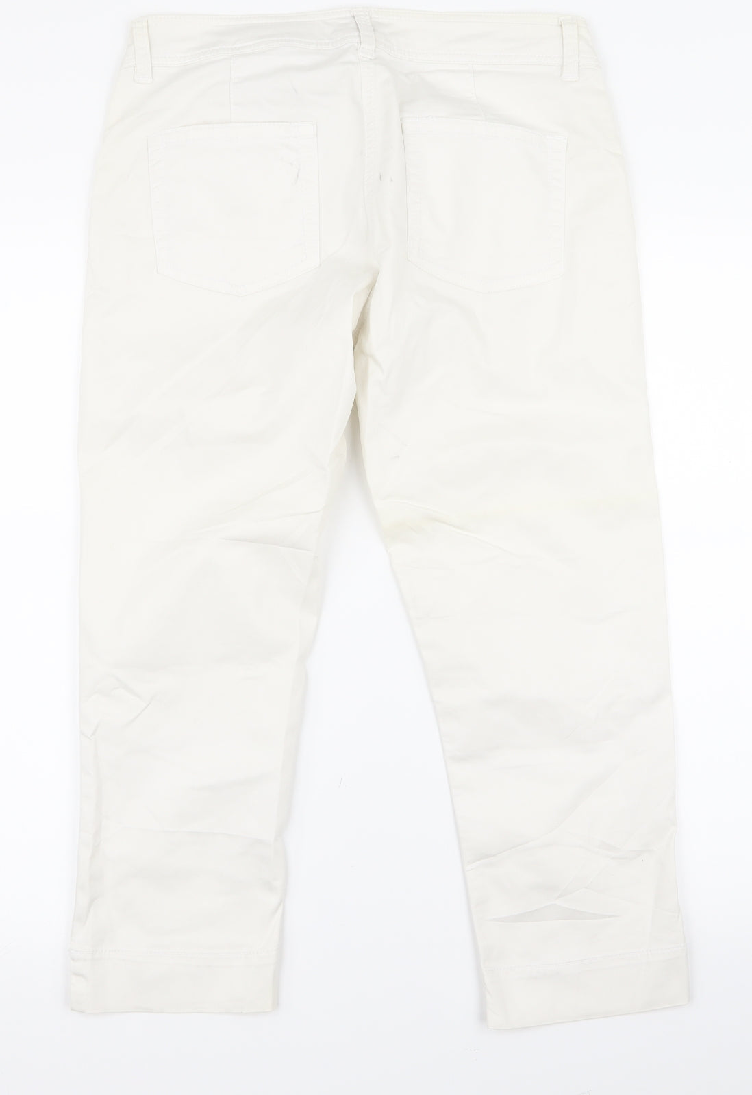 H&M Womens White   Bootcut Jeans Size 30 L20 in - v