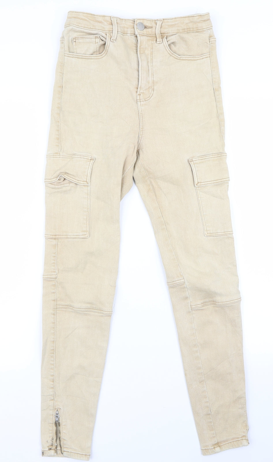 Preworn Womens Beige   Snow Pants Trousers Size 6 L26 in