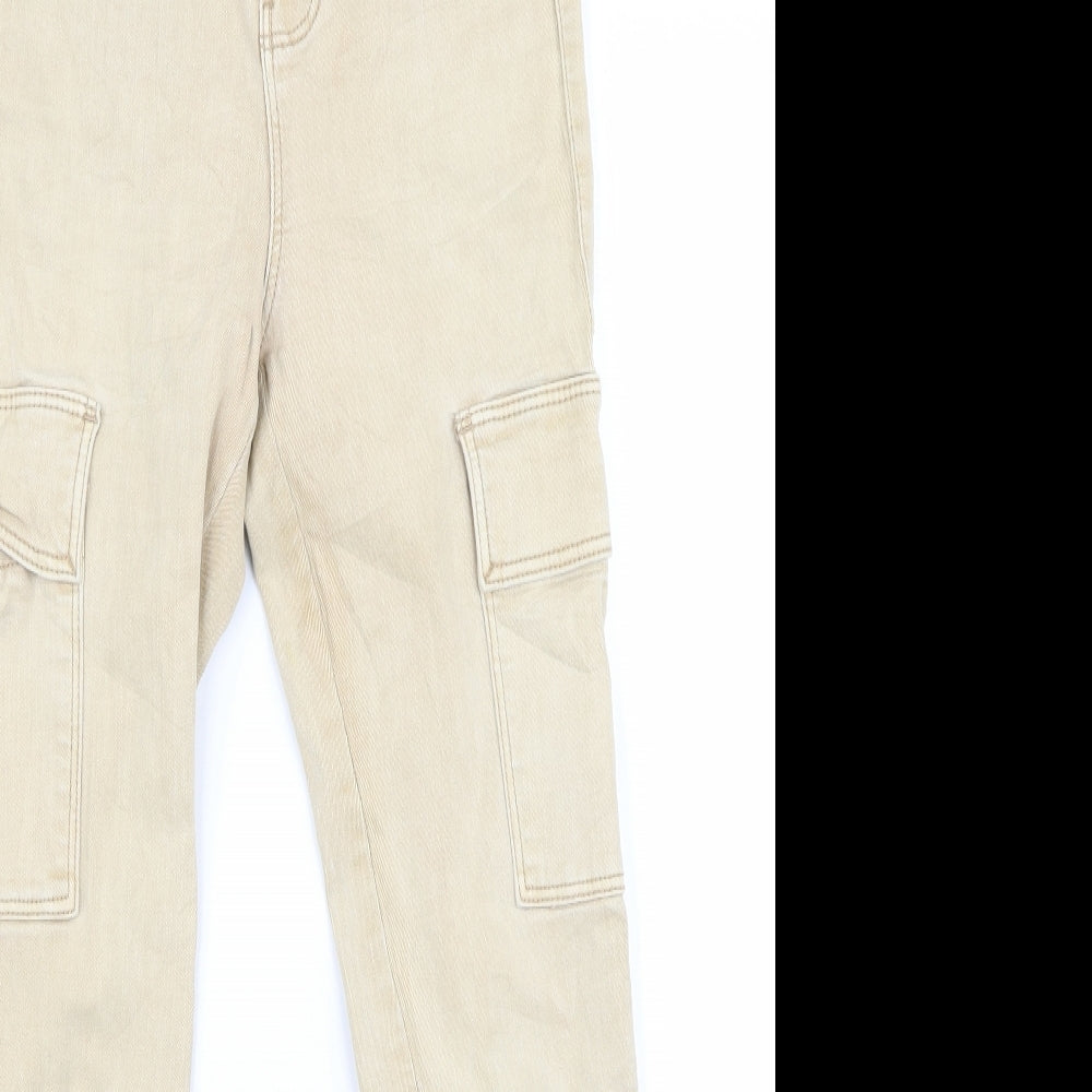 Preworn Womens Beige   Snow Pants Trousers Size 6 L26 in