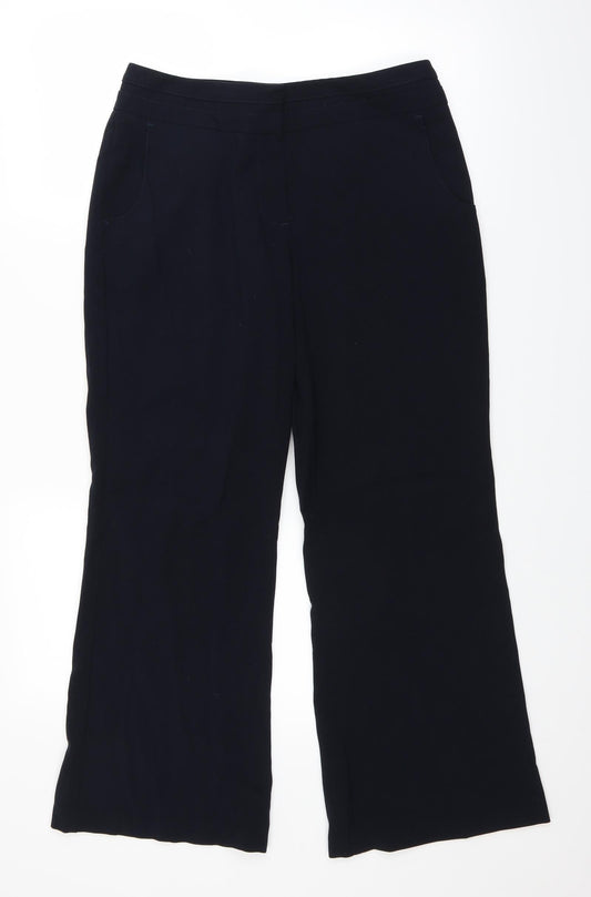 Marks and Spencer Womens Blue   Trousers  Size 10 L26 in