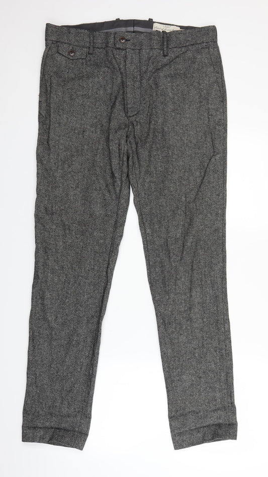 H&M Womens Grey   Trousers  Size 34 in L30 in