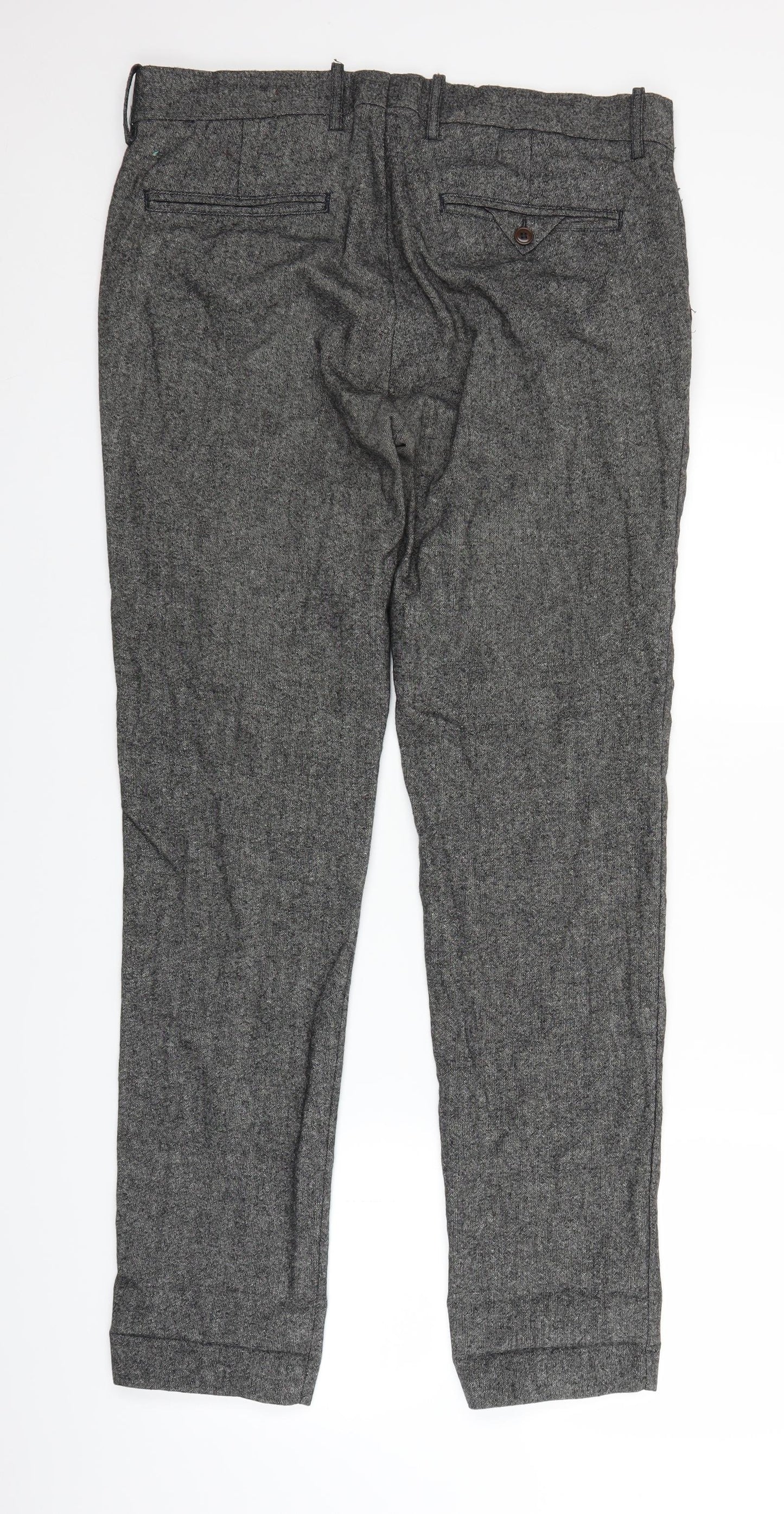 H&M Womens Grey   Trousers  Size 34 in L30 in