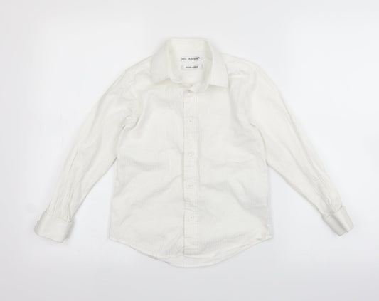 Marks and Spencer Boys White   Basic Button-Up Size 8 Years
