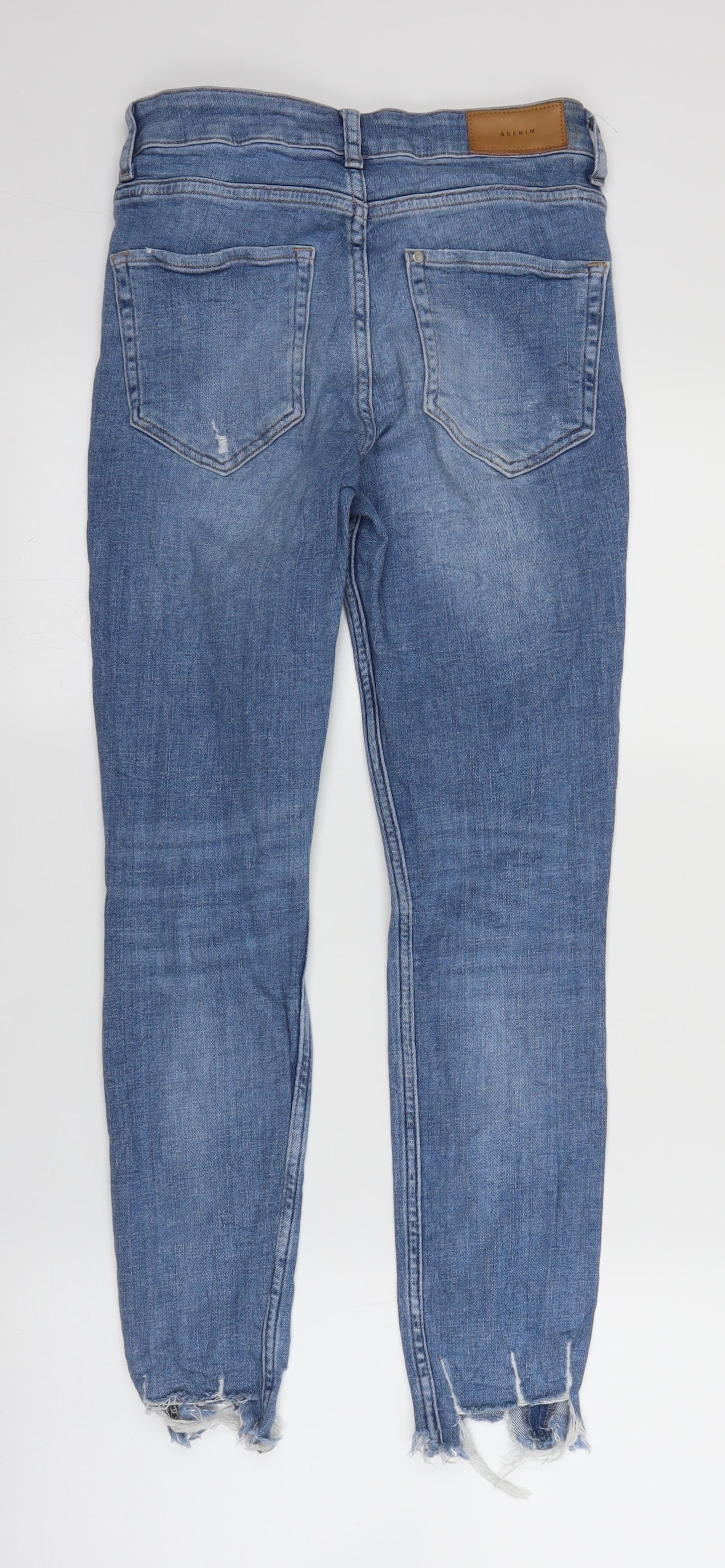 H&M Womens Blue  Denim Skinny Jeans Size 27 in L25 in