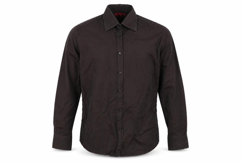 Debenhams Mens Brown Striped   Button-Up Size S
