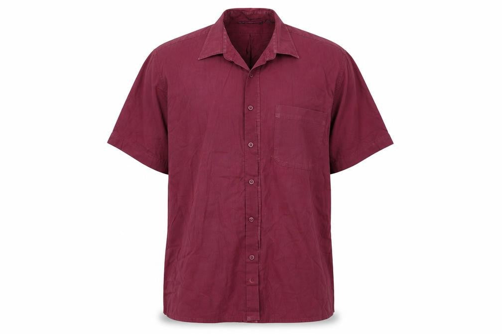 Tom Hagan Mens Red    Button-Up Size L