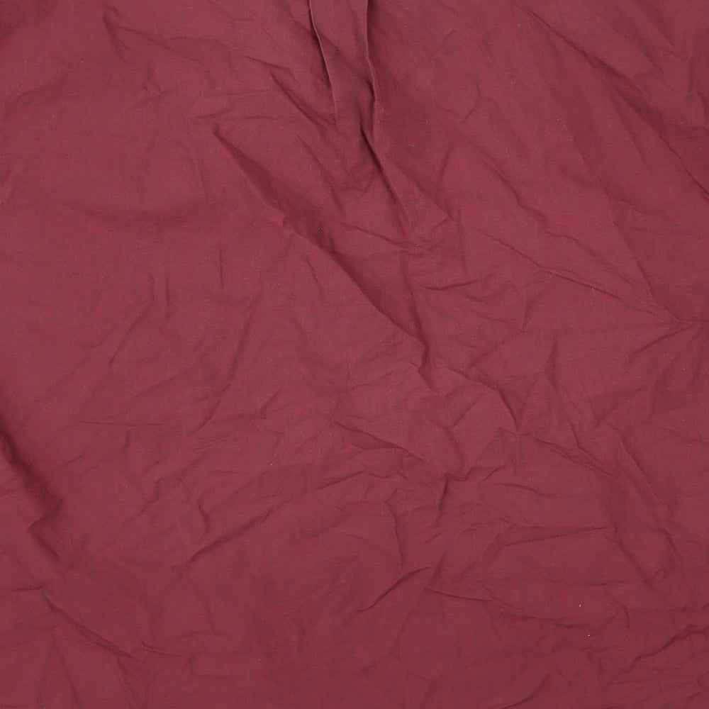 Tom Hagan Mens Red    Button-Up Size L