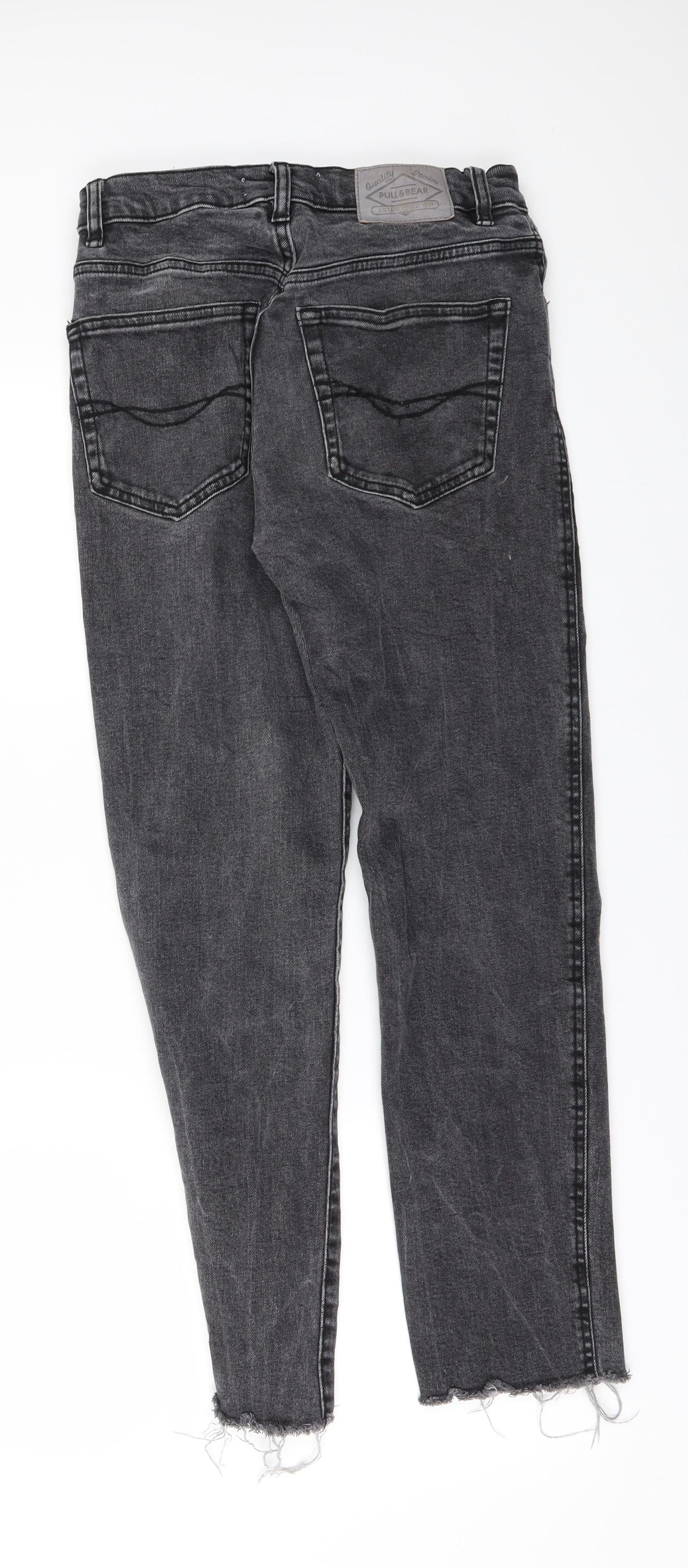 Pull&Bear Womens Grey  Denim Skinny Jeans Size 8 L25 in