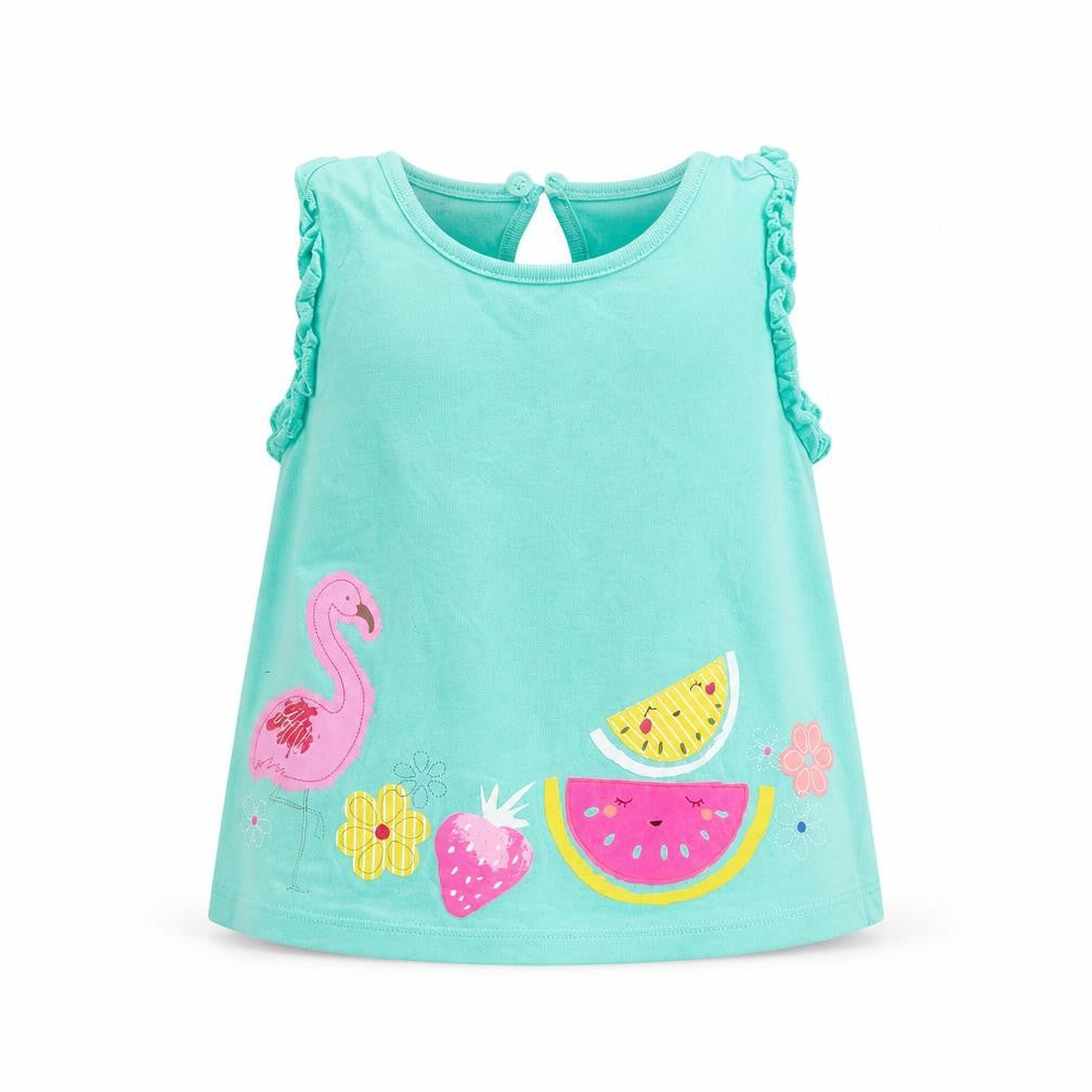 F&F Girls Green   Basic T-Shirt Size 9-12 Months