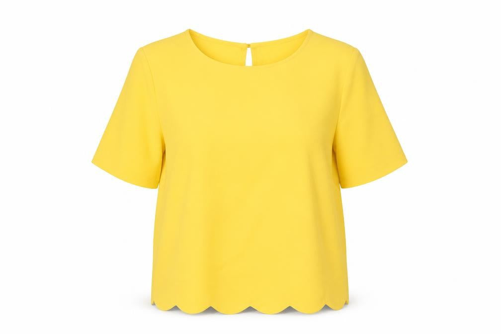 New Look Womens Yellow   Tunic Blouse Size 12