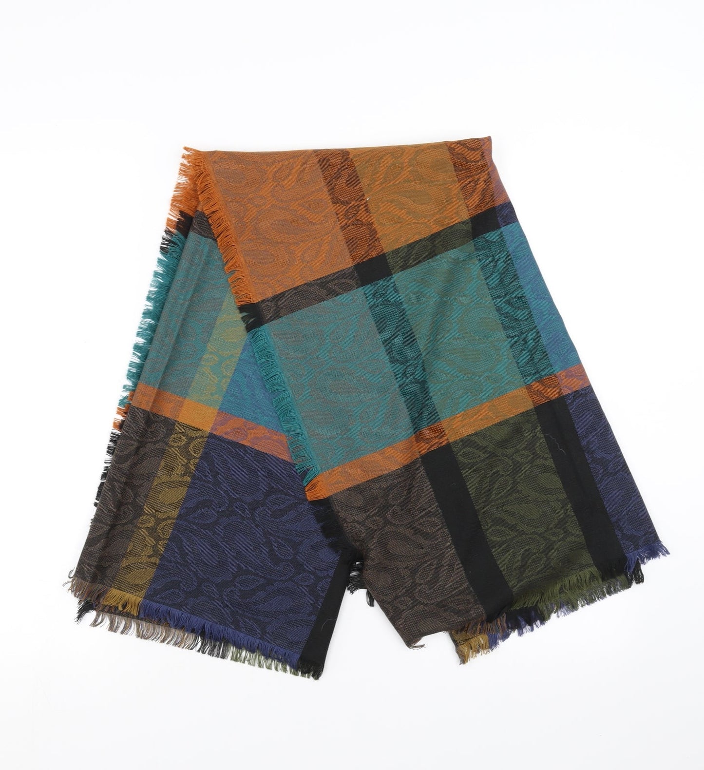 Preworn Womens Multicoloured Check   Shawl/Wrap