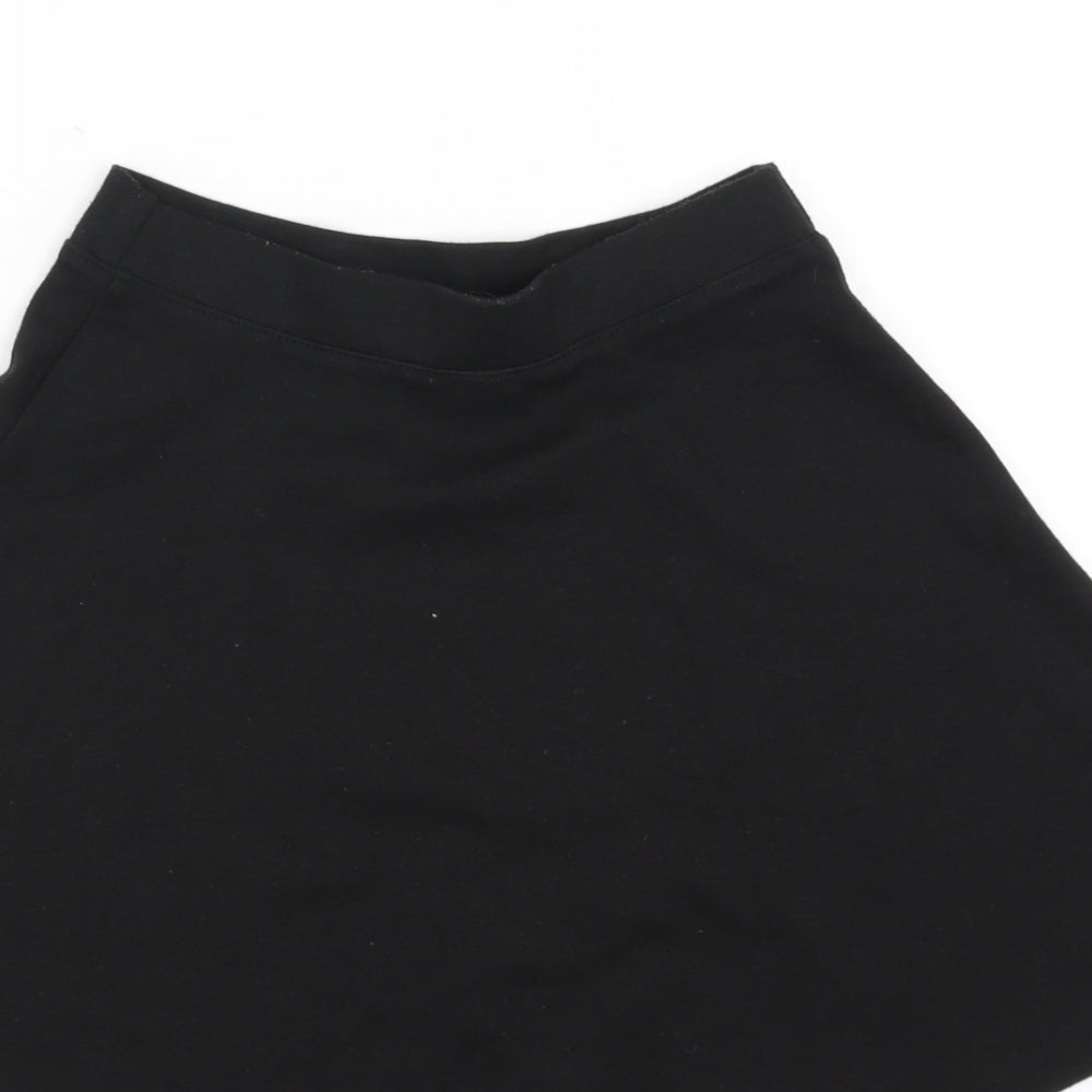 Sainsburys  Girls Black   Skater Skirt Size 8 Years - School