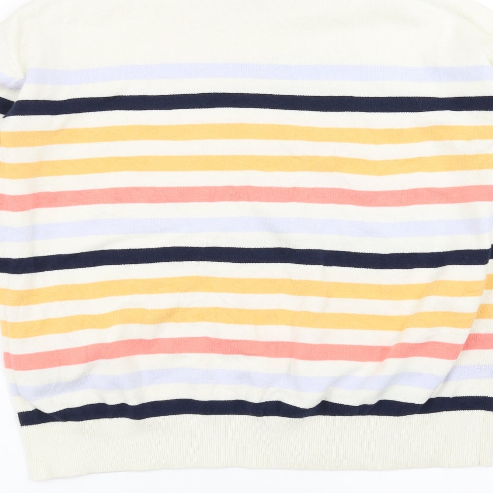 Marks and Spencer Womens Multicoloured Striped  Pullover Jumper Size M