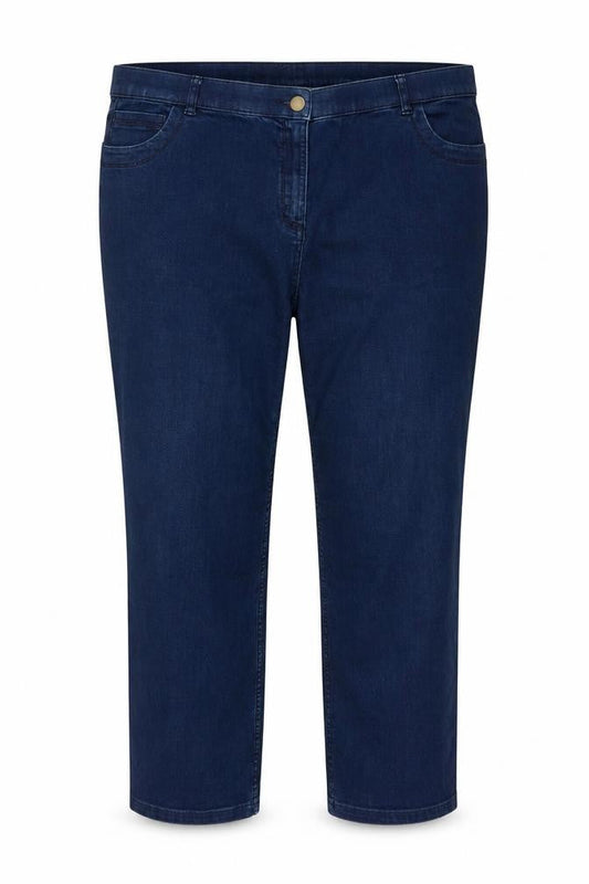 Classic Womens Blue  Denim Capri Jeans Size 40 in L23 in