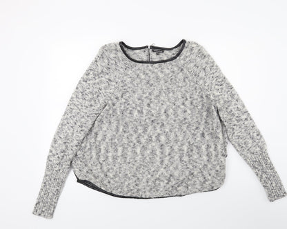 Preloved Warehouser Womens Grey  Knit Pullover Jumper Size 14 - Front