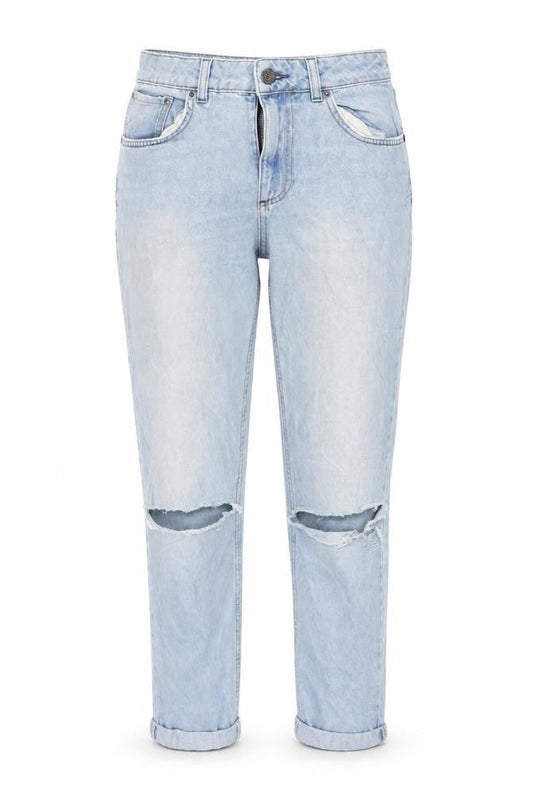 Topshop Womens Blue  Denim Capri Jeans Size 28 in L23 in
