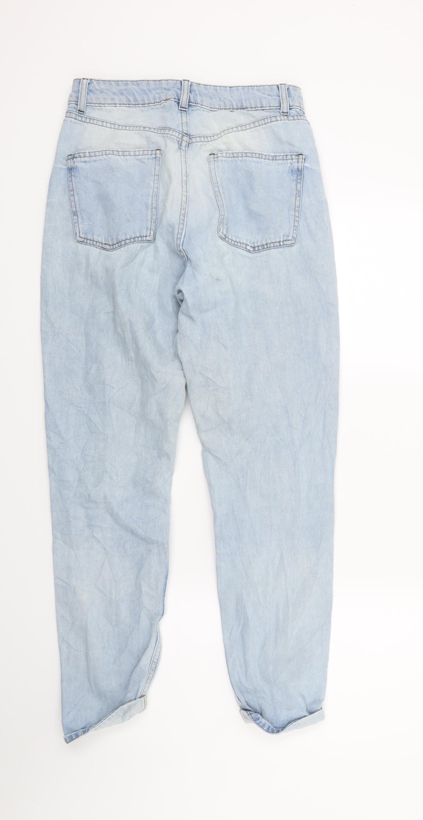 Topshop Womens Blue  Denim Capri Jeans Size 28 in L23 in