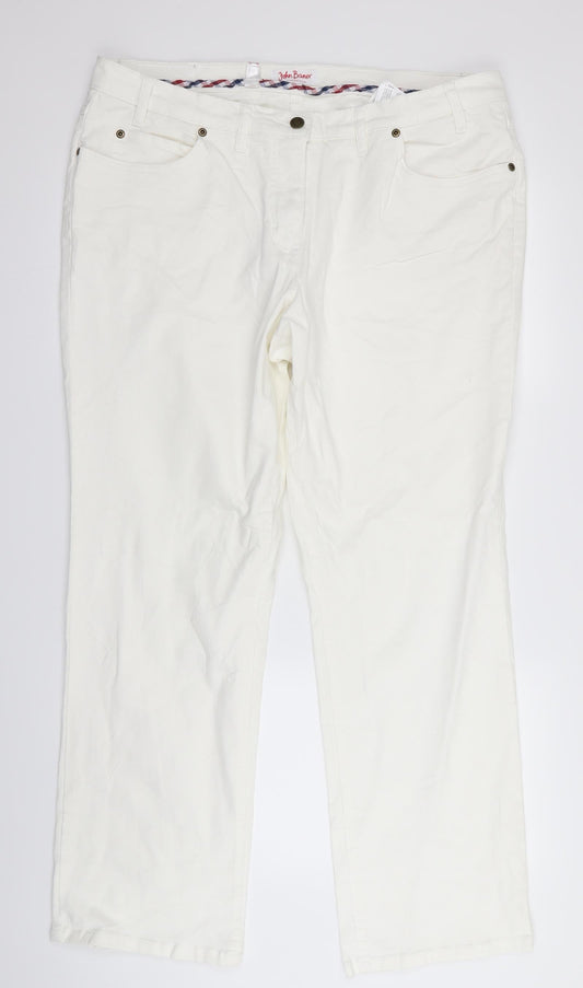 john bear Womens White   Trousers  Size 38 in L31 in