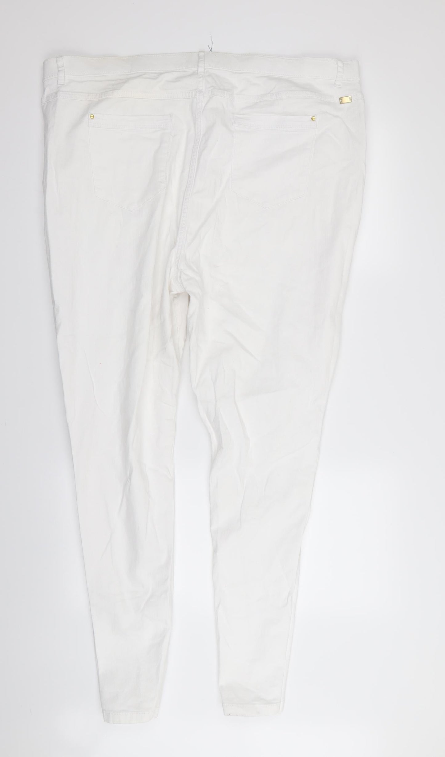 Preworn Womens White   Skinny Jeans Size 40 in L31 in