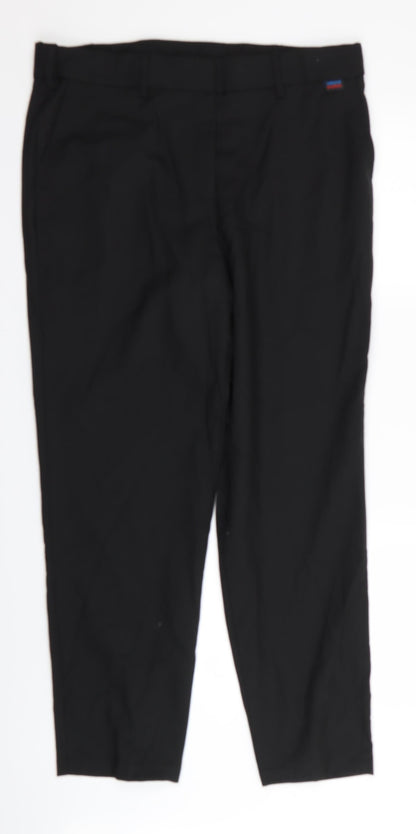 Preloved national express Womens Black   Trousers  Size 16 L29 in - Front