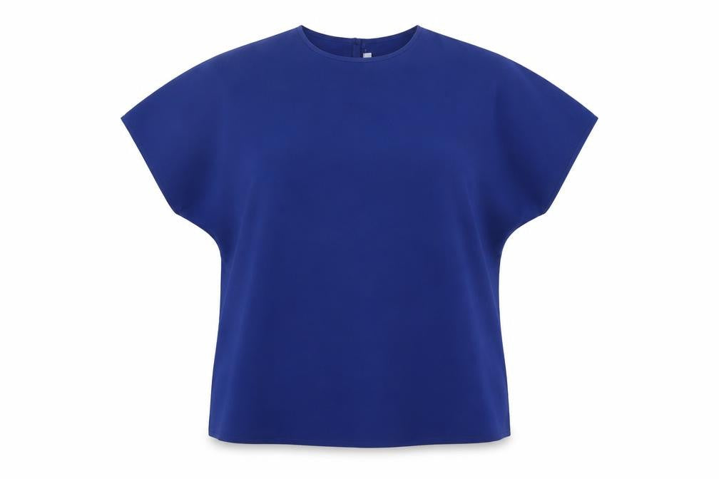 Preworn Womens Blue   Basic T-Shirt Size 12
