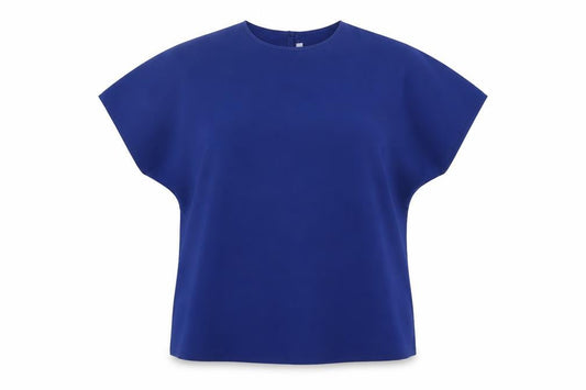 Preworn Womens Blue   Basic T-Shirt Size 12