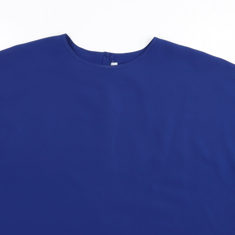 Preworn Womens Blue   Basic T-Shirt Size 12