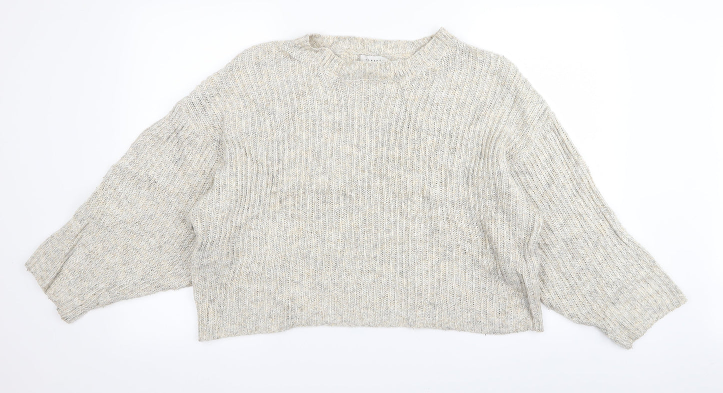 Topshop Womens Beige   Pullover Jumper Size XS