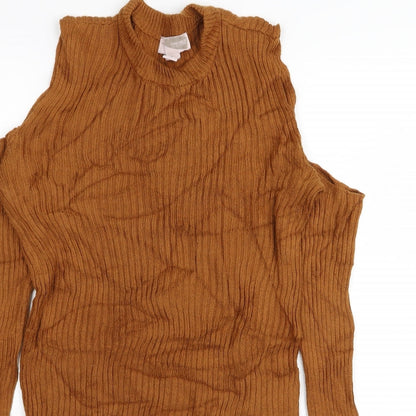 Preloved forever21 Womens Brown   Pullover Jumper Size M - Detail