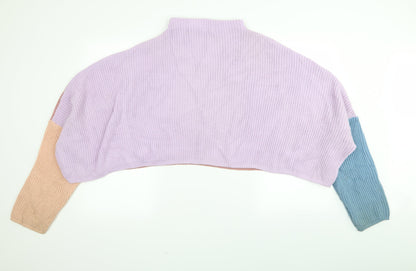 PRETTYLITTLETHING Womens Multicoloured   Pullover Jumper Size 10