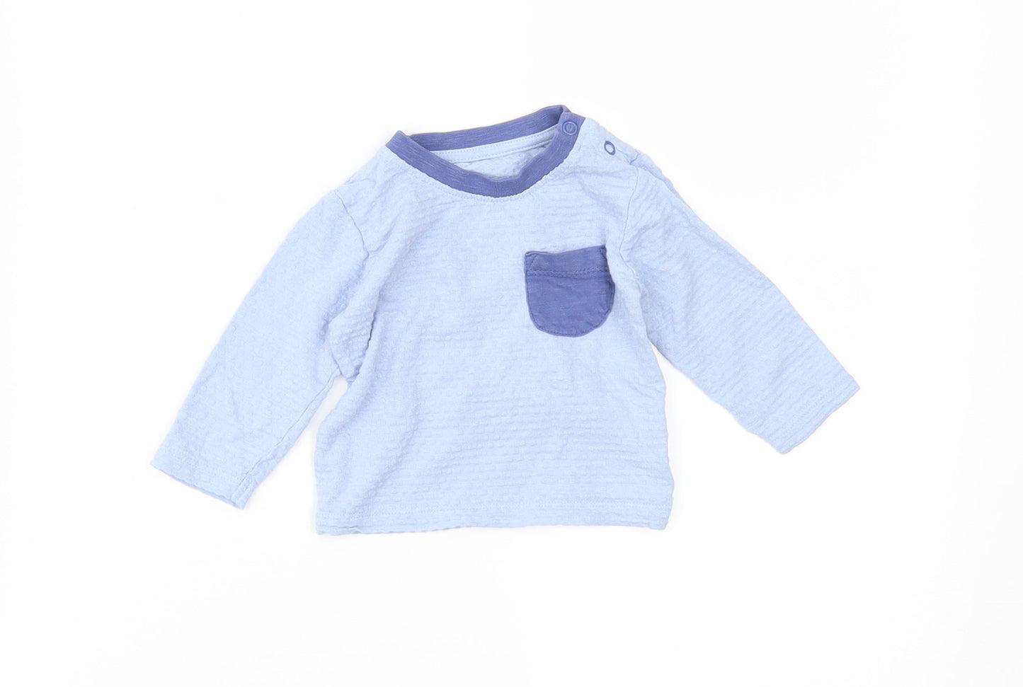 Matalan Baby Blue   Basic T-Shirt Size 0-3 Months