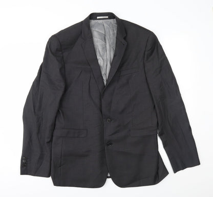 Next Mens Grey   Jacket Suit Jacket Size 40