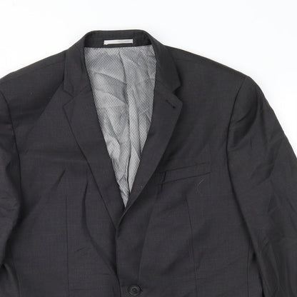 Next Mens Grey   Jacket Suit Jacket Size 40