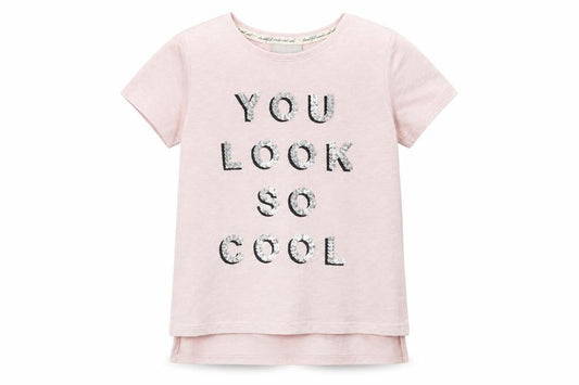Matalan  Girls Pink   Basic T-Shirt Size 6 Years