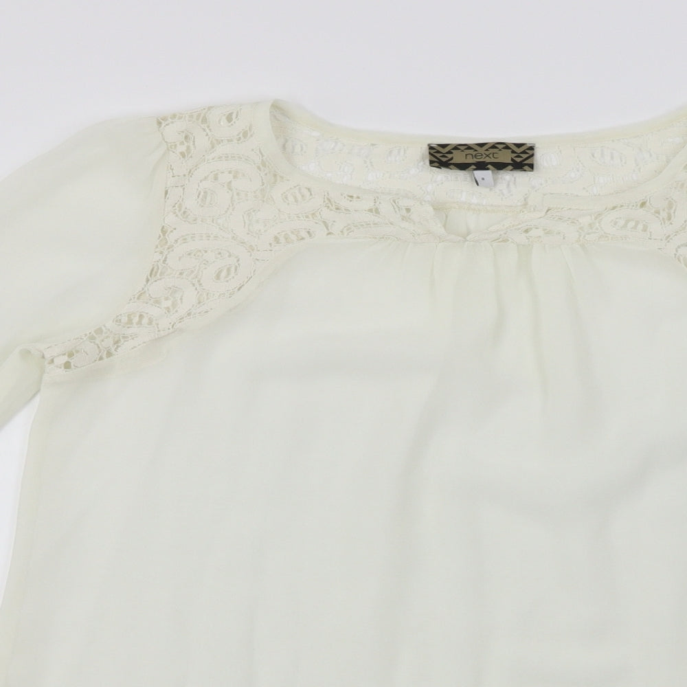 NEXT  Womens Ivory   Basic Blouse Size 8