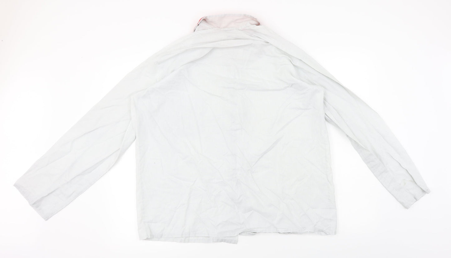 johns crafts Mens Ivory    Button-Up Size L