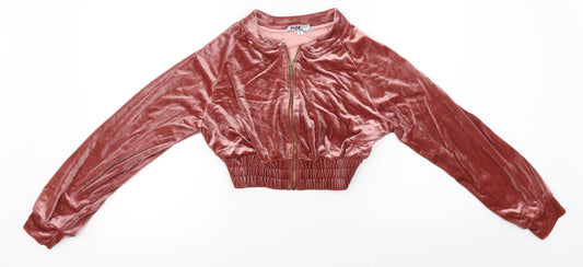 PORTABELLO  Womens Pink   Full Zip Jumper Size M
