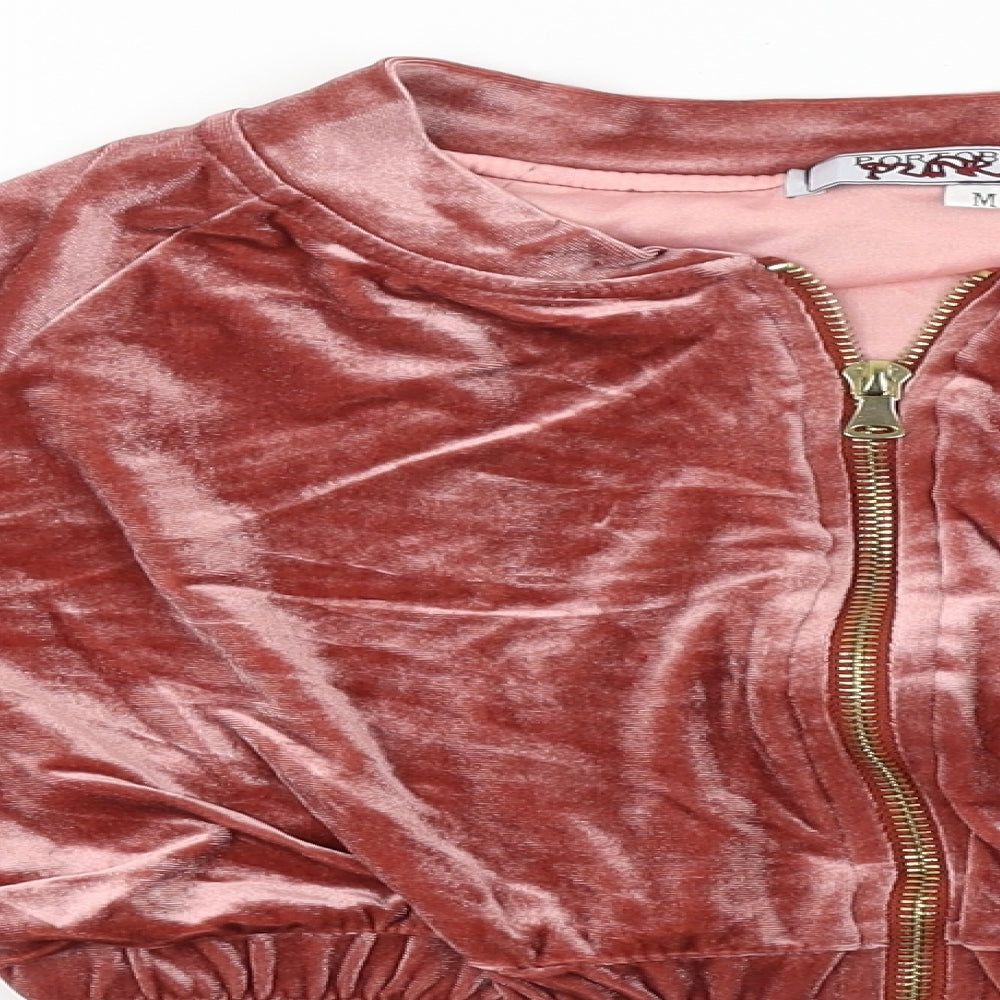 PORTABELLO  Womens Pink   Full Zip Jumper Size M