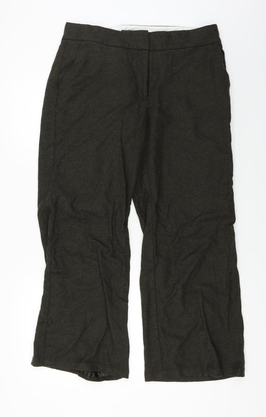 Marks and Spencer  Womens Brown   Trousers  Size 14 L25 in