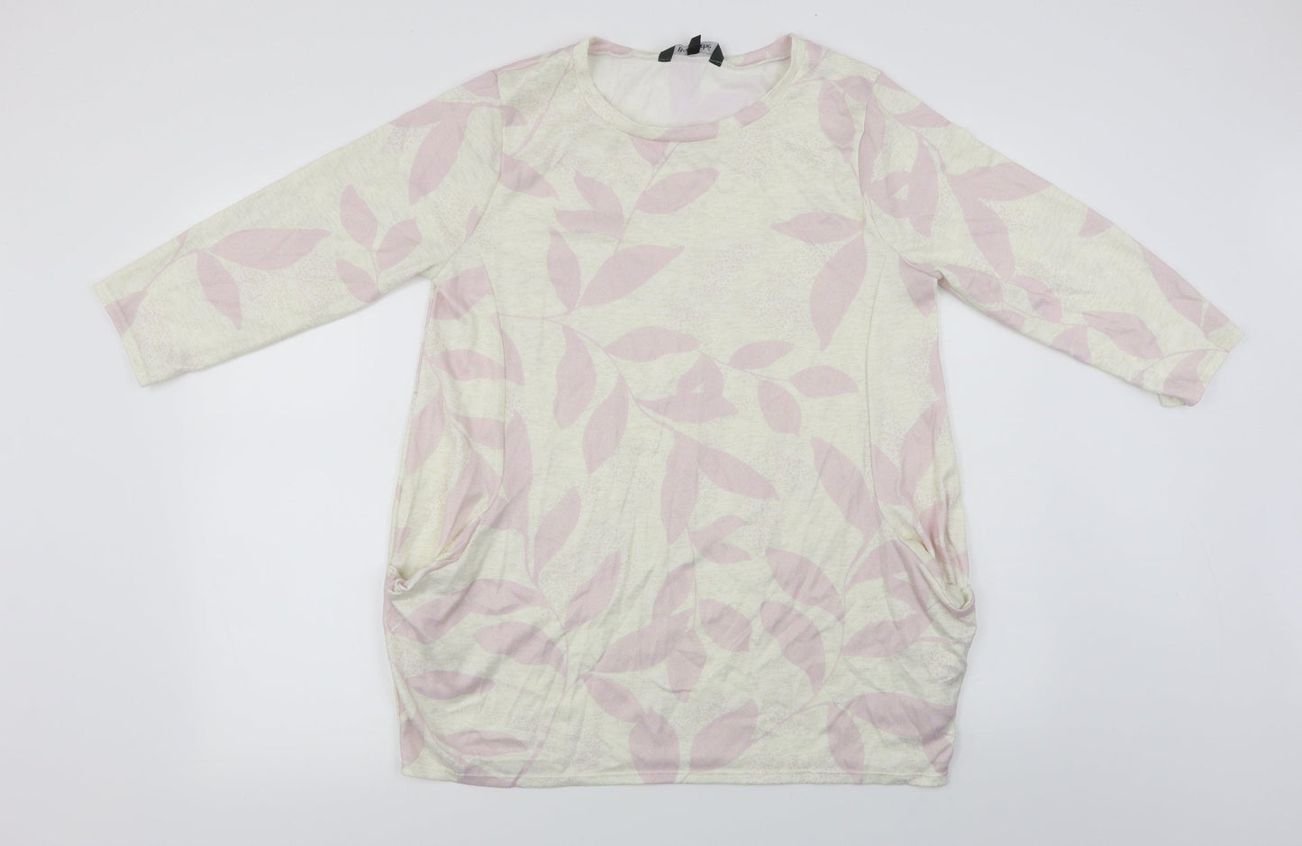 Bonmarché  Womens Ivory Floral  Pullover Jumper Size 14
