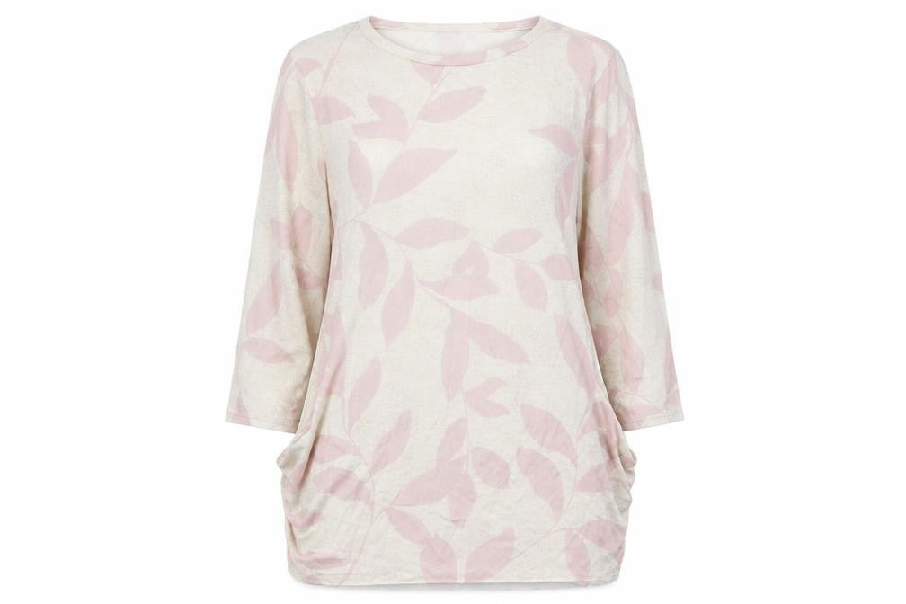 Bonmarché Womens Ivory Floral Pullover Jumper Size 14