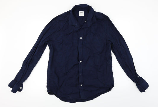 Burton  Mens Blue    Button-Up Size L