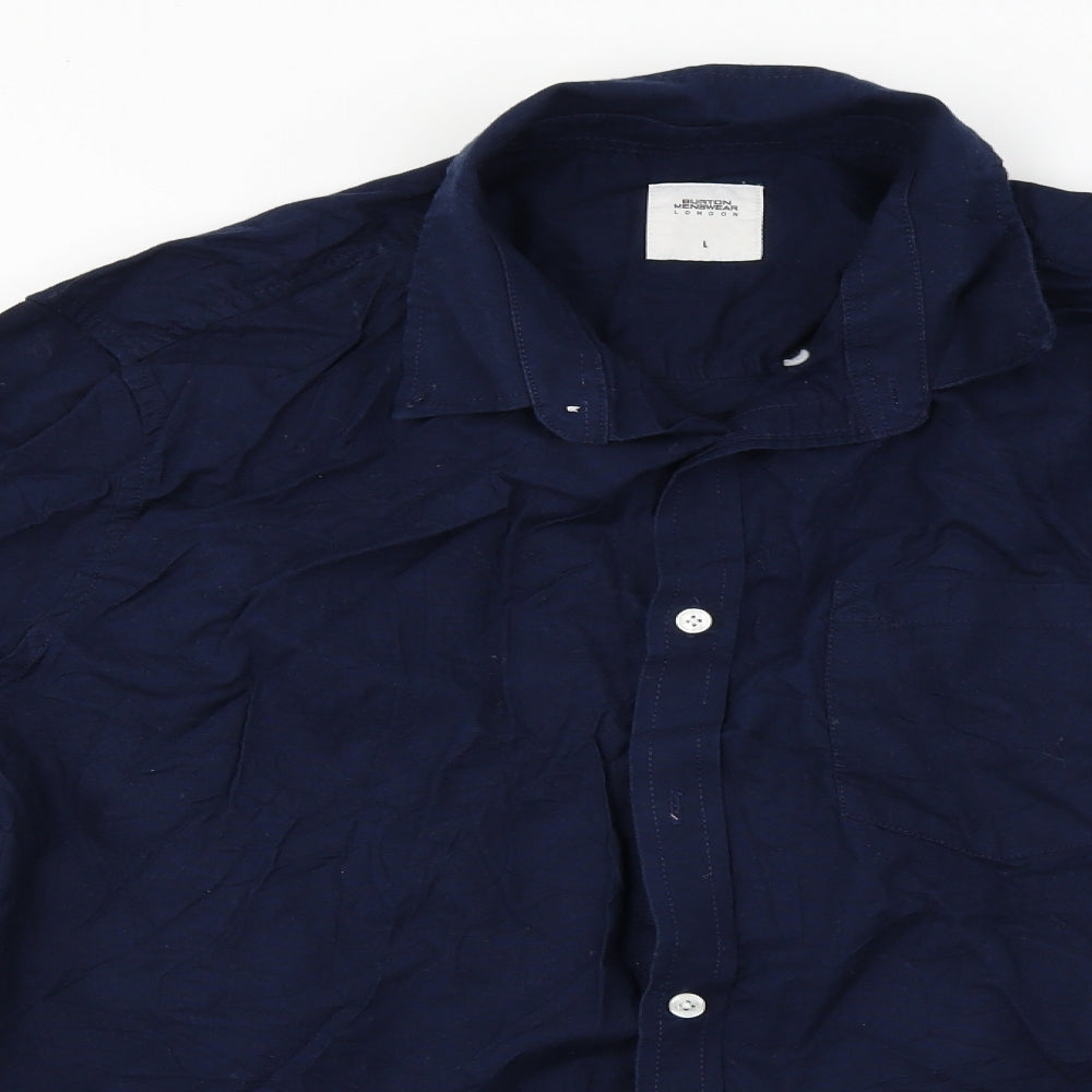 Burton  Mens Blue    Button-Up Size L