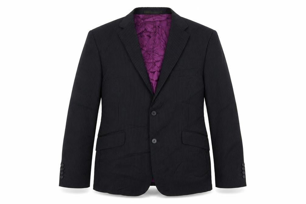 Marks & Spencer  Mens Black Striped  Jacket Blazer Size 42