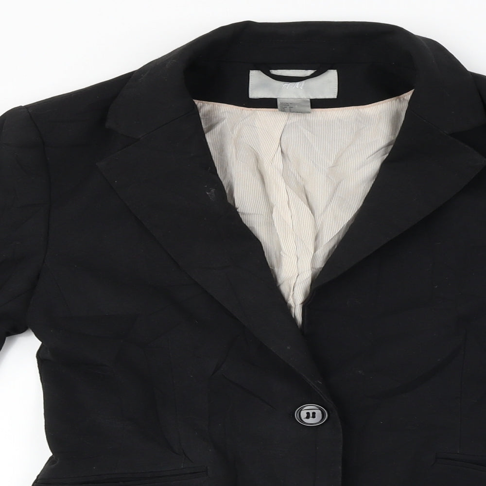 H&M Womens Black   Jacket Blazer Size 6